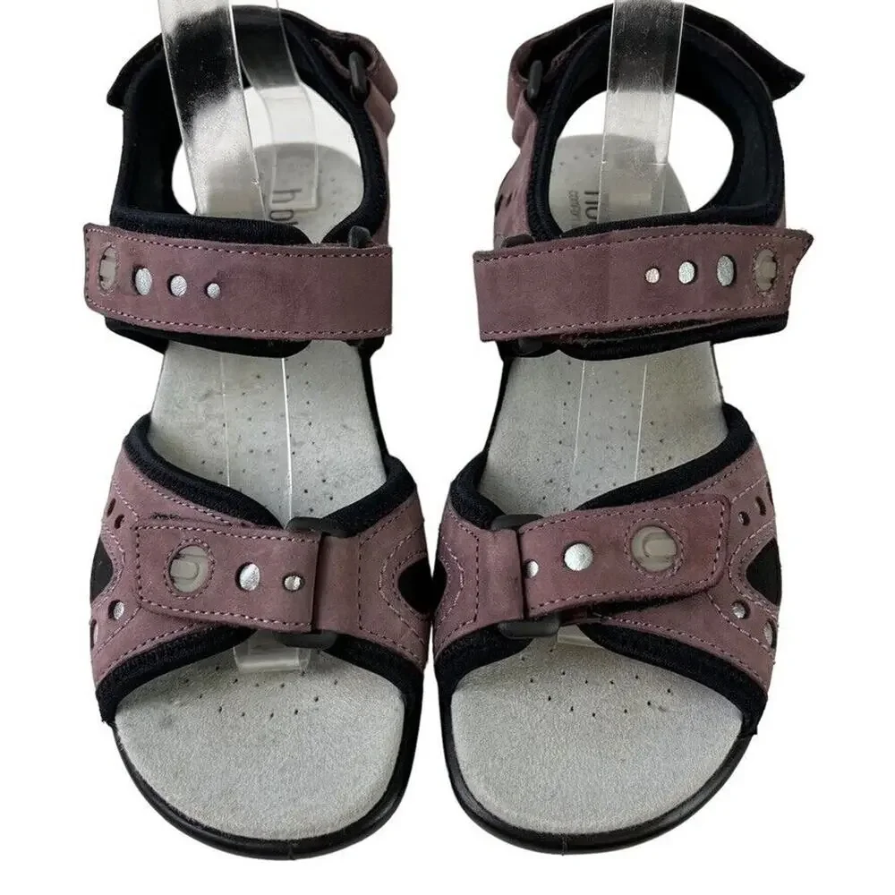 Hotter Comfort Concept Purple Strappy Sporty Casual Sandals Shoes sz 8